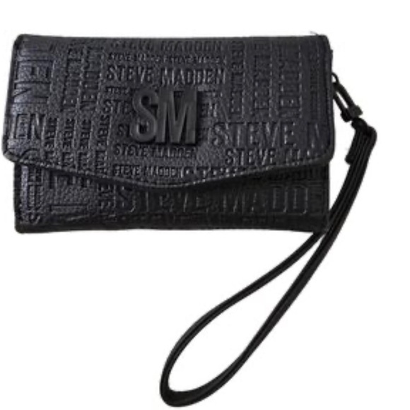 “NWT Steve Madden Black Wristlet- Brand New” - Picture 7 of 7